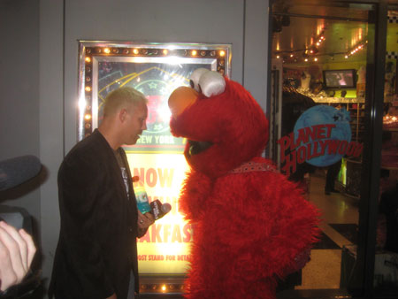 Ken Anderson and Elmo