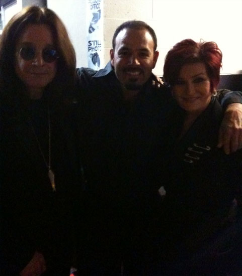Ozzy Osbourne, Chavo Guerrero & Sharon Osbourne Backstage At RAW