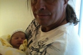 Bret Hart and his granddaughter