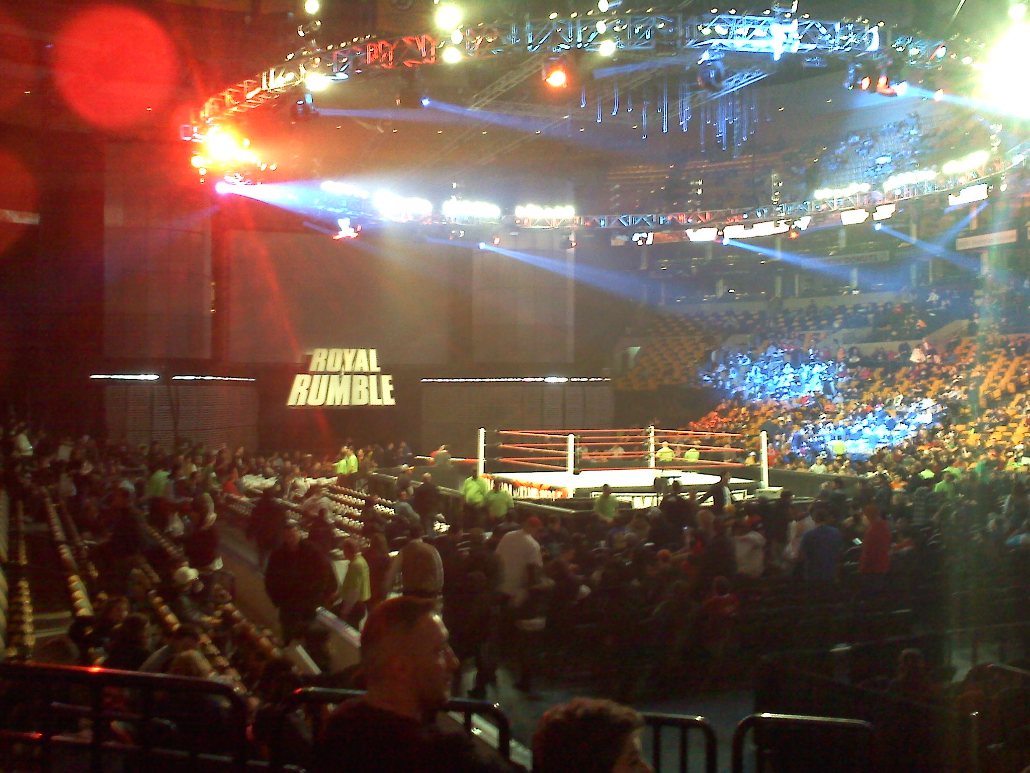 EXCLUSIVE: Photo of The Royal Rumble Arena/Set in Boston - Wrestlezone