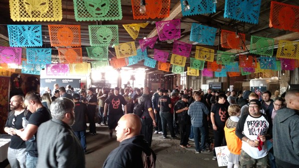Many fans wait in a holding area for hours before being let inside. Photo courtesy of Justin LaBar