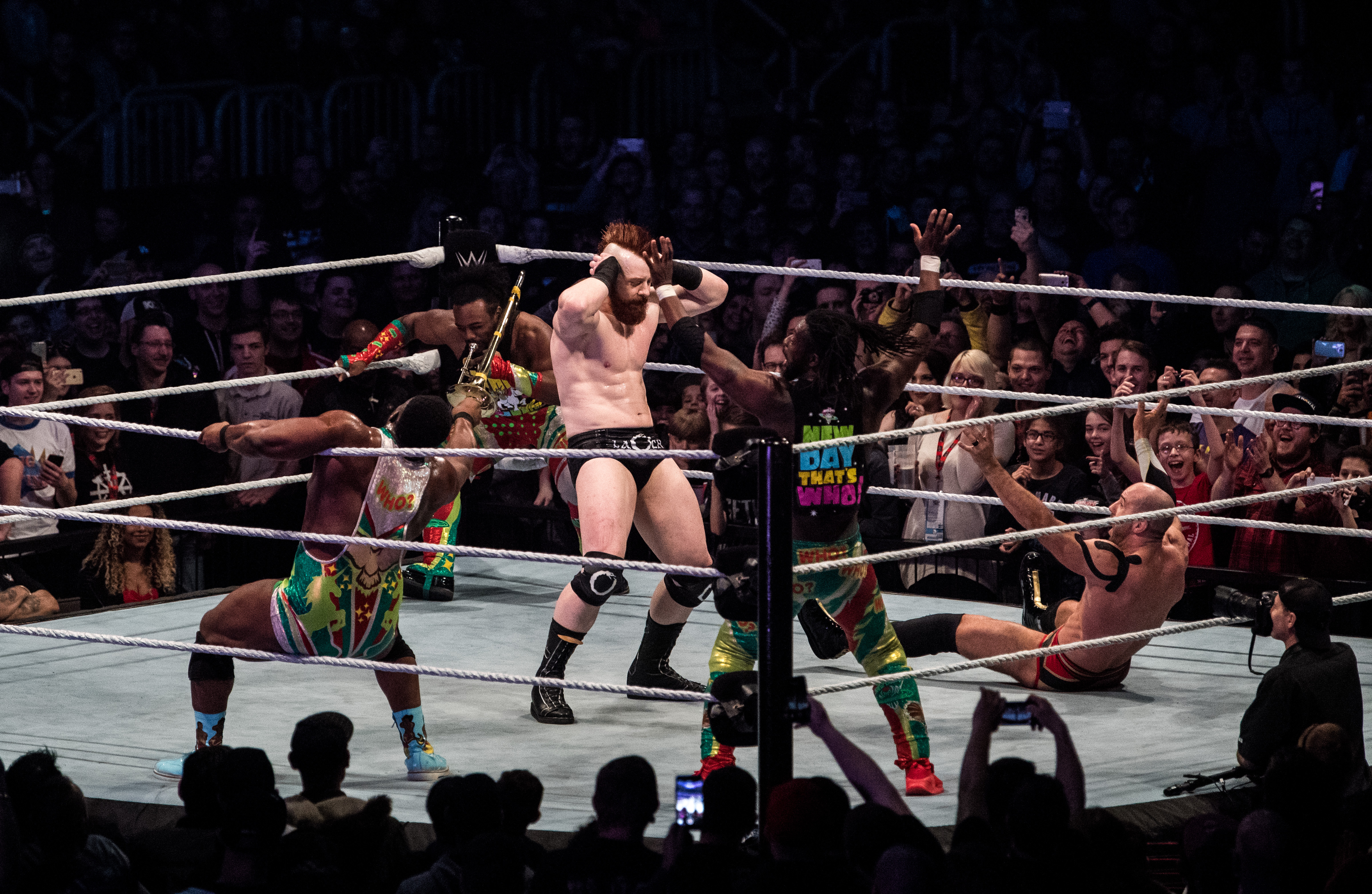 The Bar Celebrate Steel Cage Victory In Abu Dubai; Comment On 8 Shows In 7 Days In 3 Countries (Video/Photo) The Bar Celebrate Steel Cage Victory In Abu Dubai; Comment On 8 Shows In 7 Days In 3 Countries (Video/Photo)