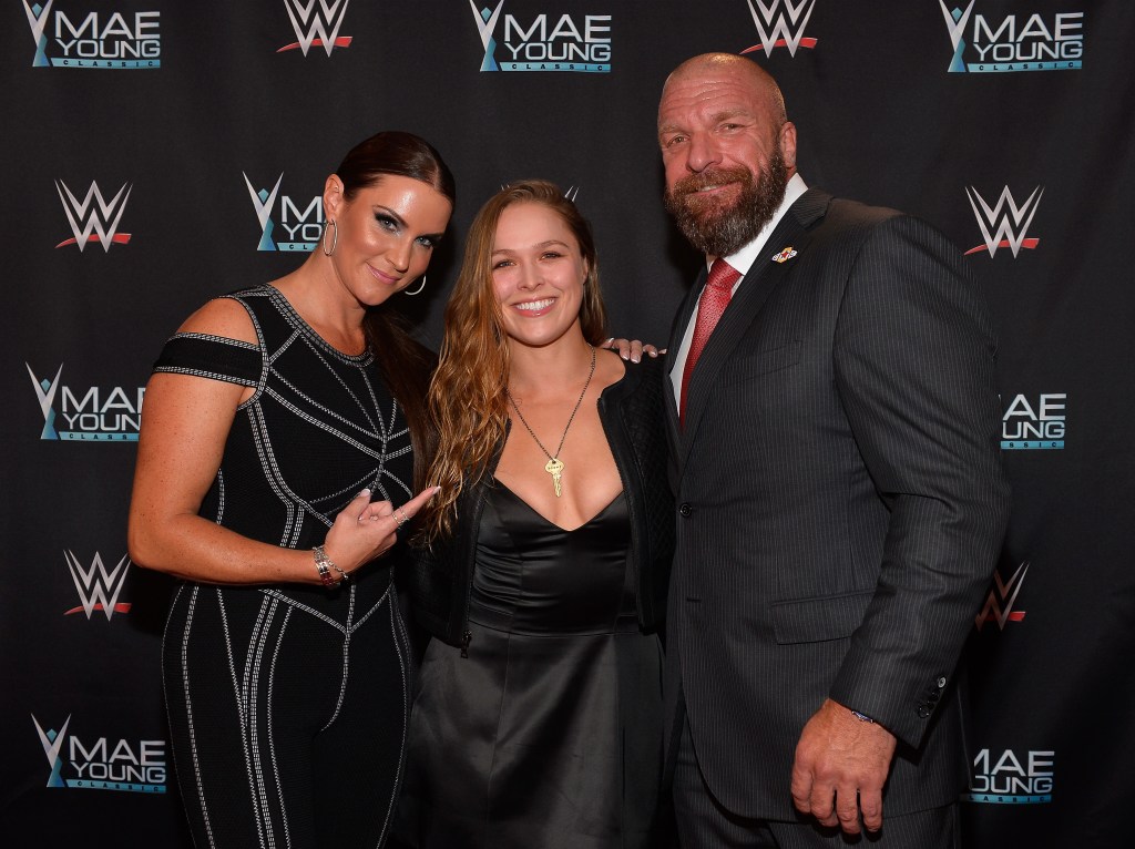 Triple H Ronda Rousey Stephanie McMahon WWE Mae Young Classic