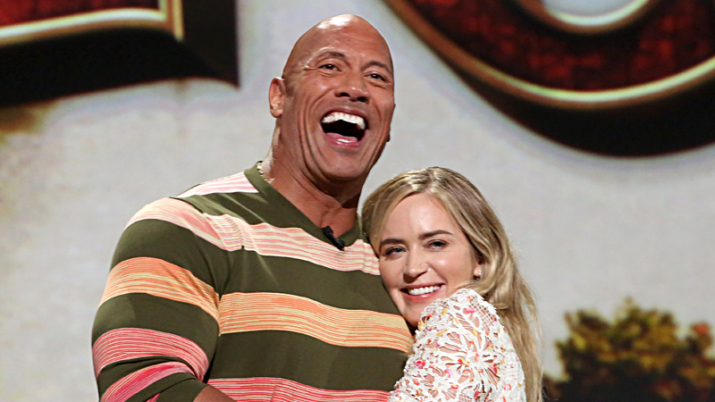 Emily Blunt Watched The Rock Compete For The First Time At WrestleMania 40