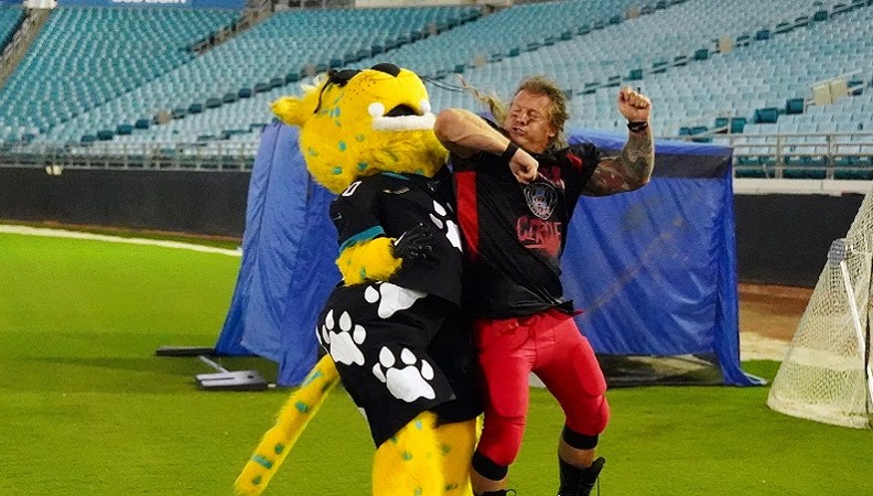 AEW Stadium Stampede Jericho Jacksonville Mascot