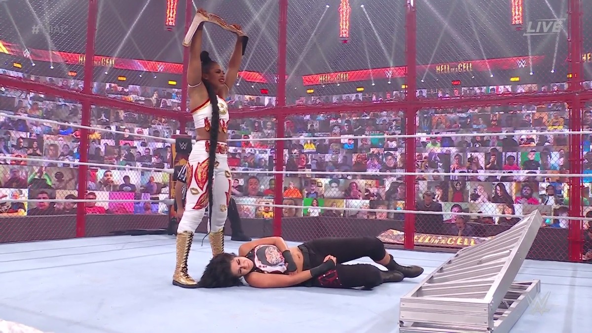 Bianca Belair Gets The Last Laugh, Beats Bayley At WWE Hell In A Cell