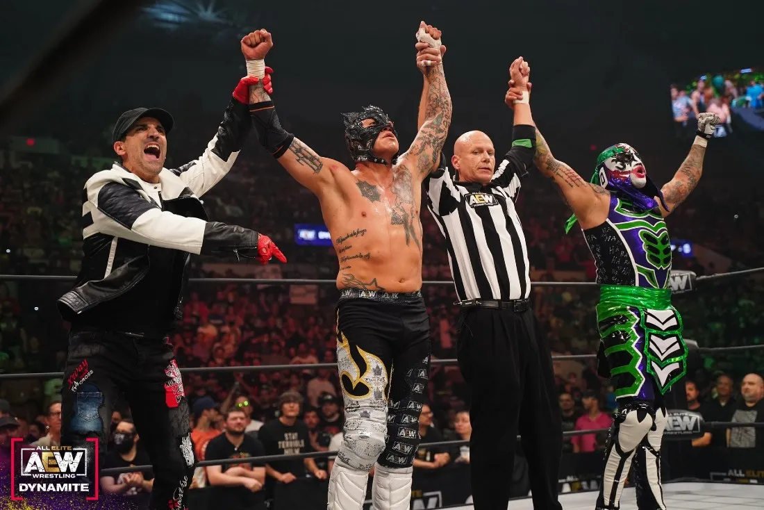 Lucha Bros Retain The ROH Tag Team Titles In The AEW Dynamite Main