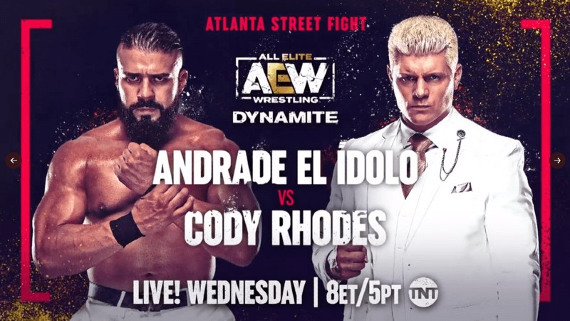 AEW Dynamite Andrade El Idolo Cody Rhodes