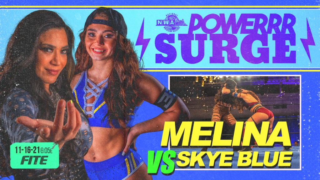 Melina Skye Blue NWA Powerrr Surge