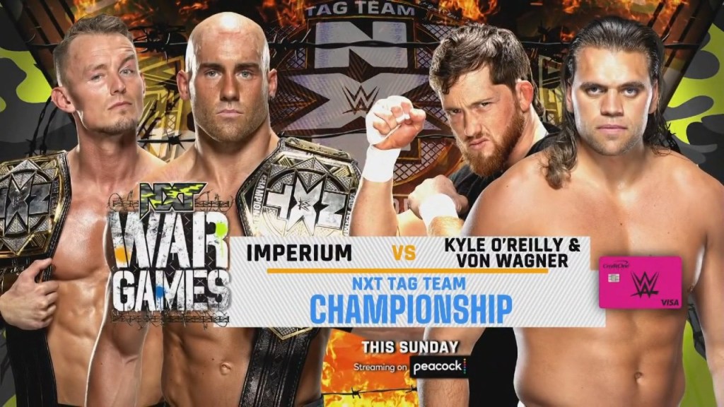 WWE NXT WarGames Imperium Kyle O'Reilly Von Wagner