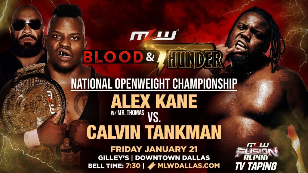 MLW Blood & Thunder Alex Kane Calvin Tankman