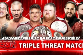 WWE RAW Tag Title Match Alpha Academy RK-Bro Seth Rollins Kevin Owens