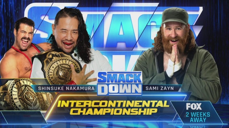 WWE SmackDown Shinsuke Nakamura Sami Zayn