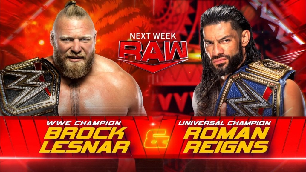 Brock Lesnar Roman Reigns WWE RAW