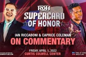 ROH Supercard of Honor Ian Ricccaboni Caprice Coleman