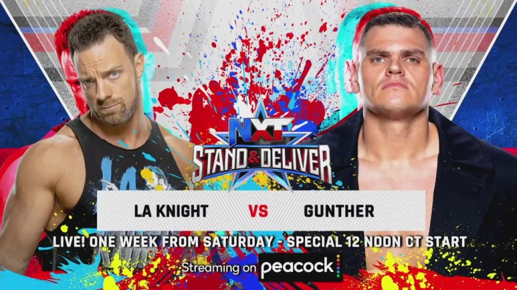 WWE NXT LA Knight Gunther Stand & Deliver