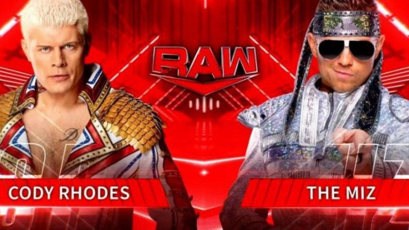 Cody Rhodes The Miz WWE RAW