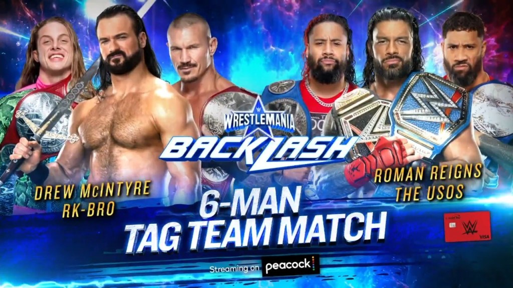 Drew McIntyre RK-Bro Roman Reigns The Usos WWE WrestleMania Backlash