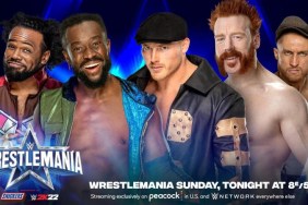 WWE WrestleMania 38 New Day Ridge Holland Sheamus