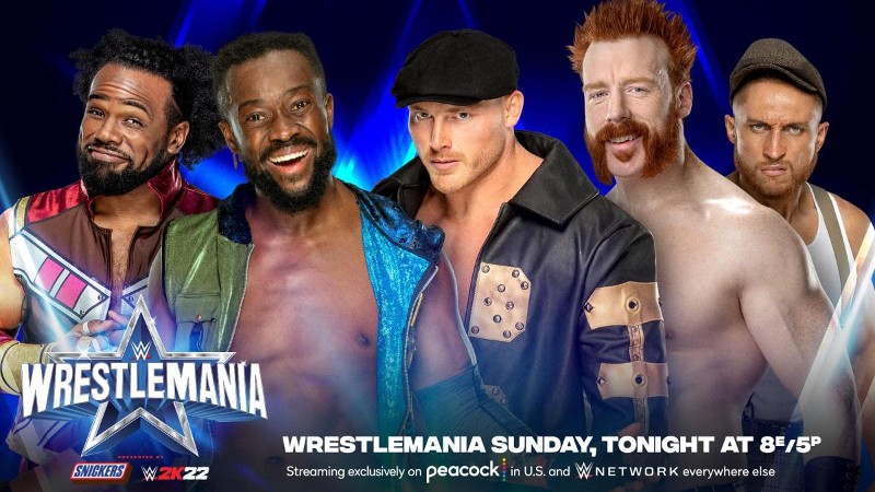 WWE WrestleMania 38 New Day Ridge Holland Sheamus