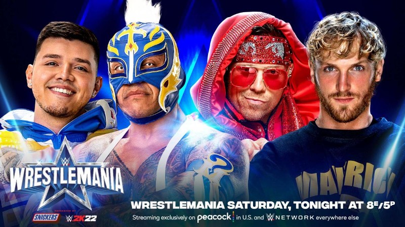 WWE WrestleMania 38 The Miz Logan Paul Rey Mysterio Dominik Mysterio