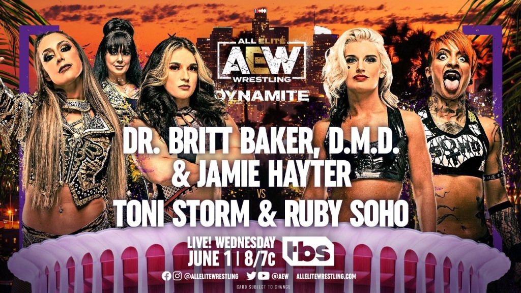 AEW Dynamite Britt Baker Jamie Hayter Ruby Soho Toni Storm