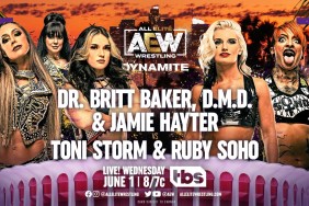 AEW Dynamite Britt Baker Jamie Hayter Ruby Soho Toni Storm