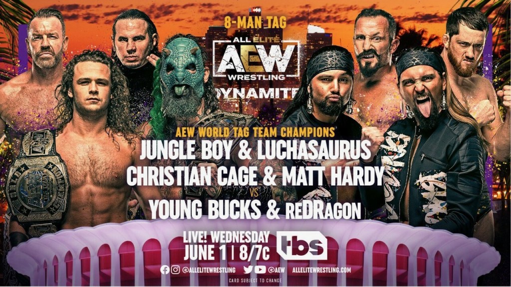 AEW Dynamite Young Bucks reDRagon Matt Hardy Jurassic Express