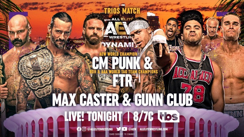 FTR CM Punk AEW Dynamite Max Caster AEW Dynamite
