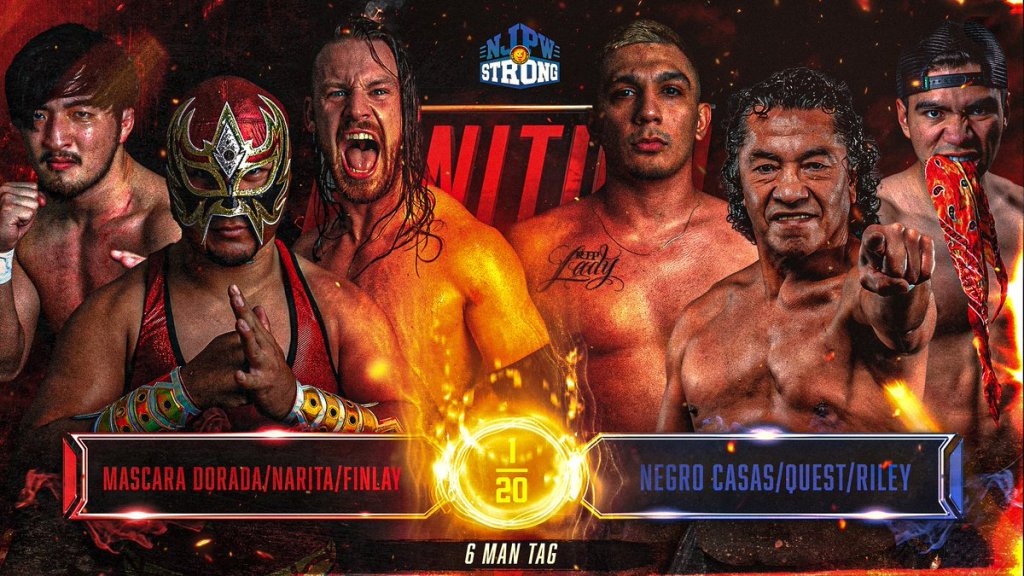 NJPW STRONG Ignition Negro Casas Mascara Dorada