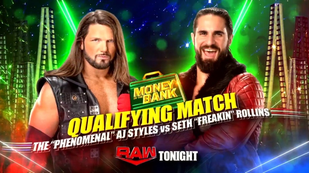 Seth Rollins AJ Styles WWE Money in the Bank