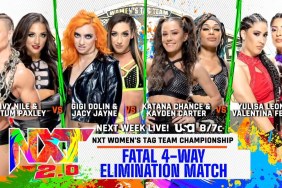 NXT Women's Tag Team Championship Fatal 4-Way