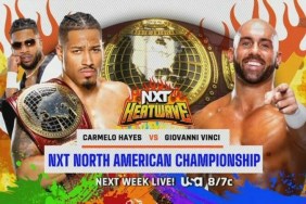 Carmelo Hayes Giovanni Vinci WWE NXT Heatwave