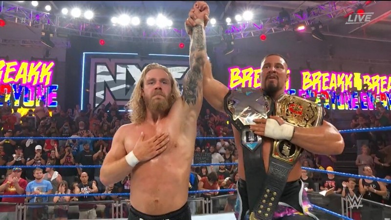 Bron Breakker Tyler Bate NXT Worlds Collide