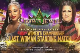 Bayley vs Bianca Belair Crown Jewel