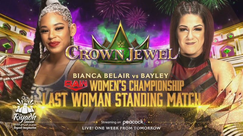 Bayley vs Bianca Belair Crown Jewel