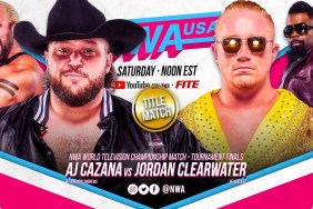 NWA USA TV Title Match AJ Cazana Jordan Clearwater