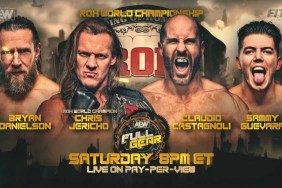 AEW Full Gear Chris Jericho Bryan Danielson Sammy Guevara Claudio Castagnoli