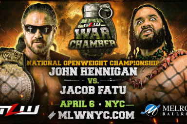 John Hennigan vs. Fatu National Openweight Championship bout signed for MLW War Chamber April 6 in NYC