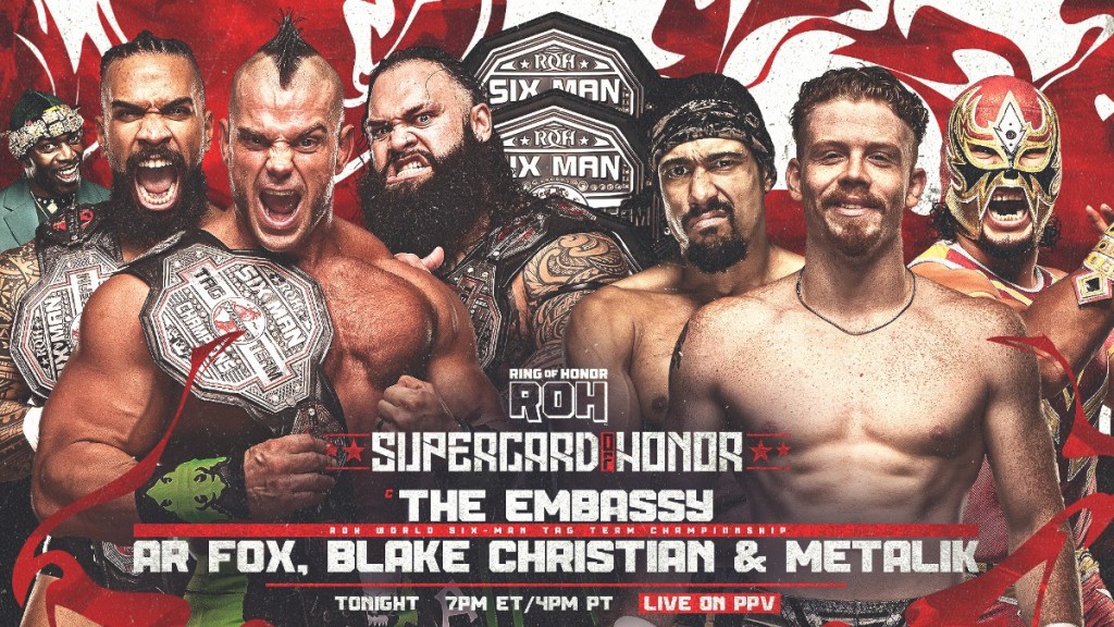 ROH World Six-Man Tag Team Championship The Embassy Brian Cage