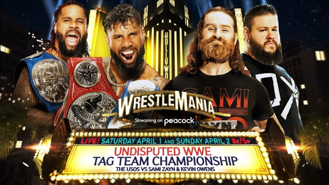 The Usos Vs Kevin Owens & Sami Zayn Set For WrestleMania 39