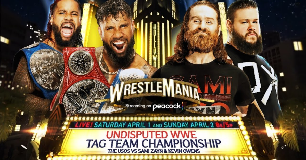 Kevin Owens & Sami Zayn vs. The Usos Set For WWE WrestleMania 39