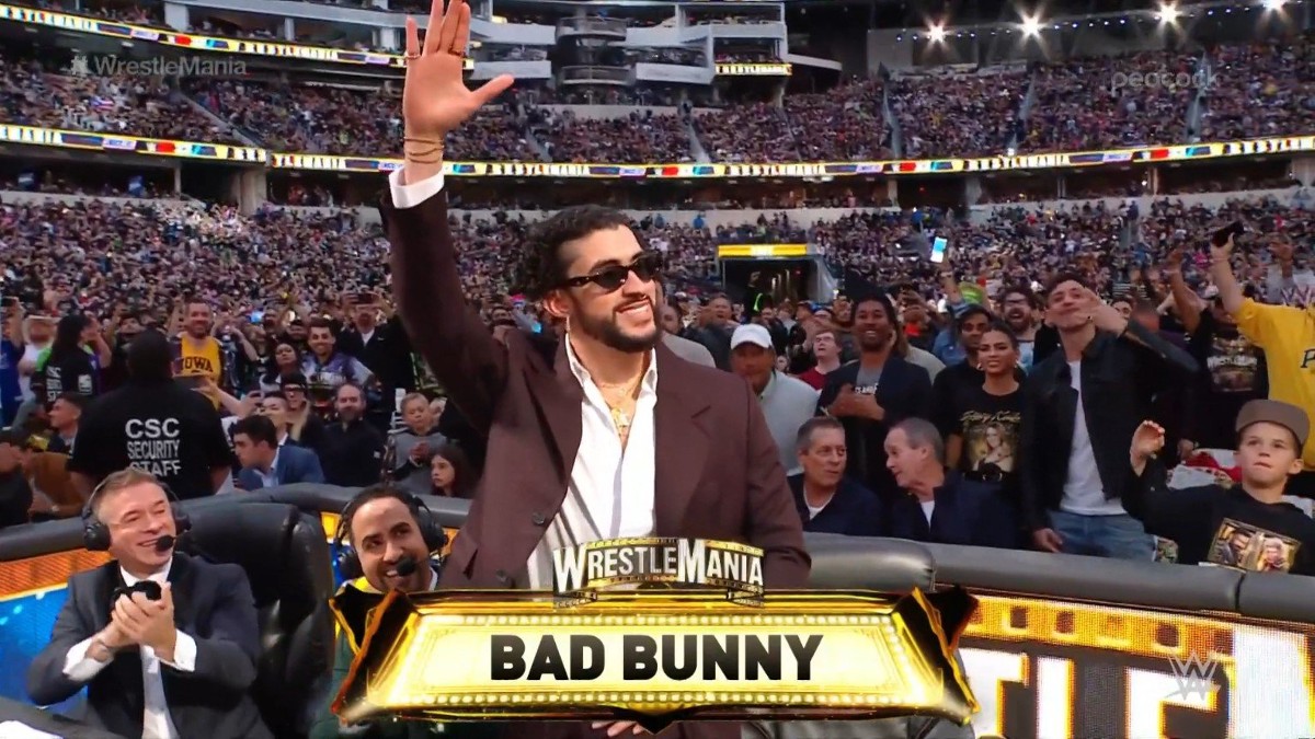 Bad Bunny Appears At WWE WrestleMania 39