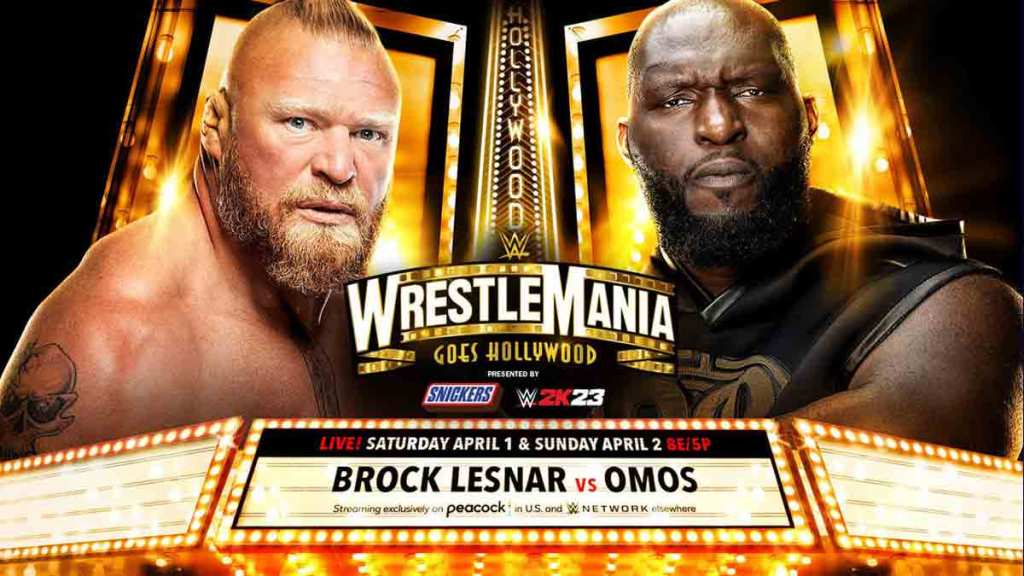 Brock Lesnar Omos WWE WrestleMania 39