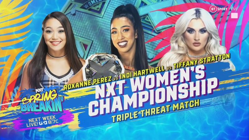 NXT Spring Breakin Women's Title match