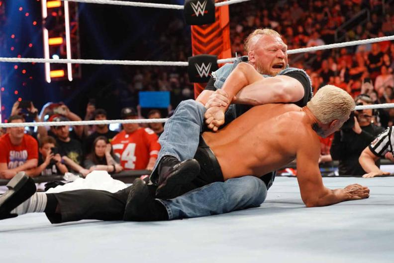 Brock Lesnar Cody Rhodes WWE Raw