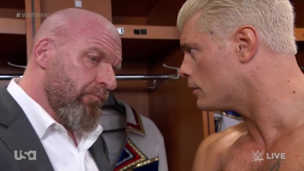 Cody Rhodes Triple H WWE Raw