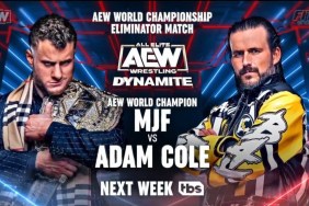 AEW Dynamite MJF Adam Cole