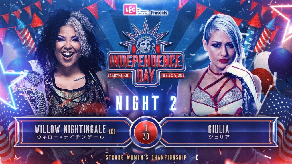 Willow Nightingale Giulia NJPW STRONG Independence Day