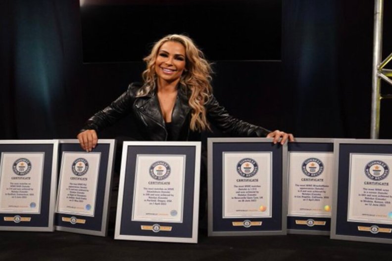 Natalya WWE Guinness Book of World Records